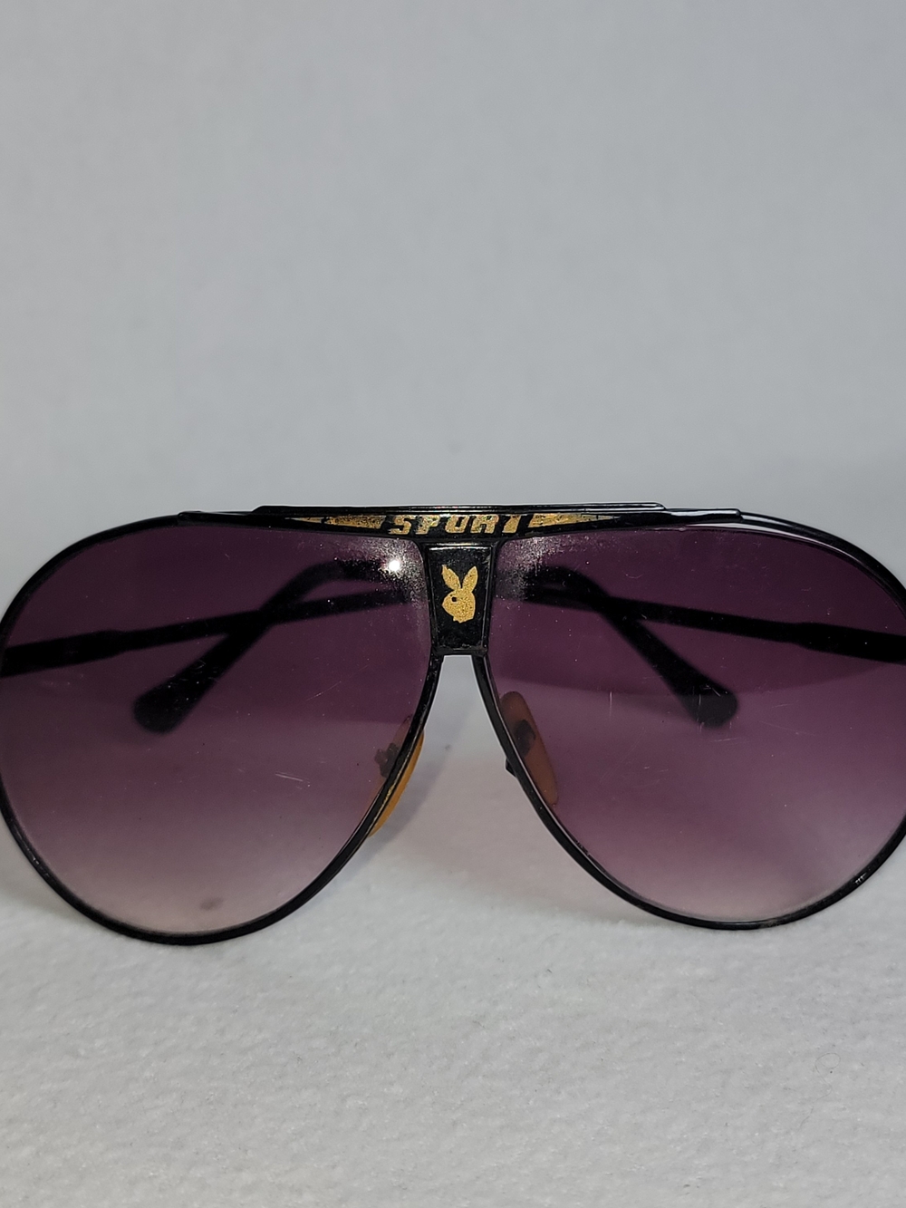 Playboy Sport Men's Aviator Sunglasses - Purple Lenses
